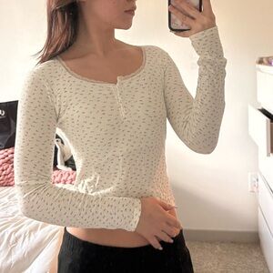 White Long Sleeve Top